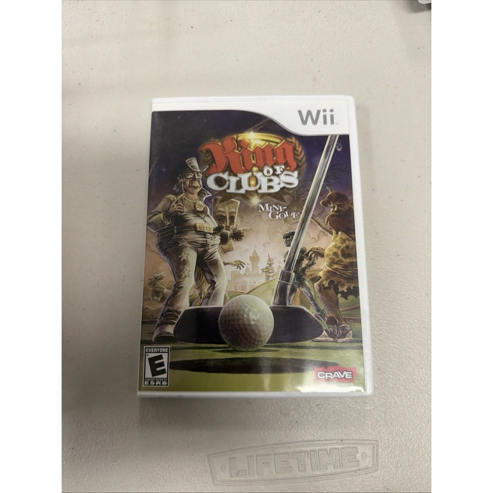 King of Clubs Mini-Golf (Nintendo Wii) Case & Disc TESTED